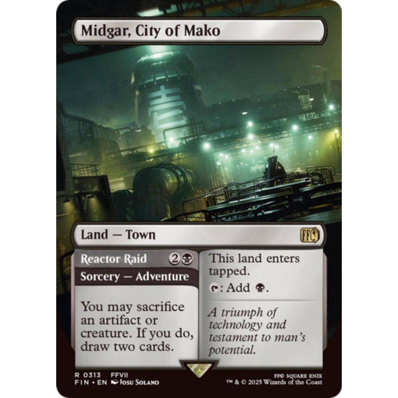 Midgar, City of Mako (Borderless Art) | FINAL FANTASY