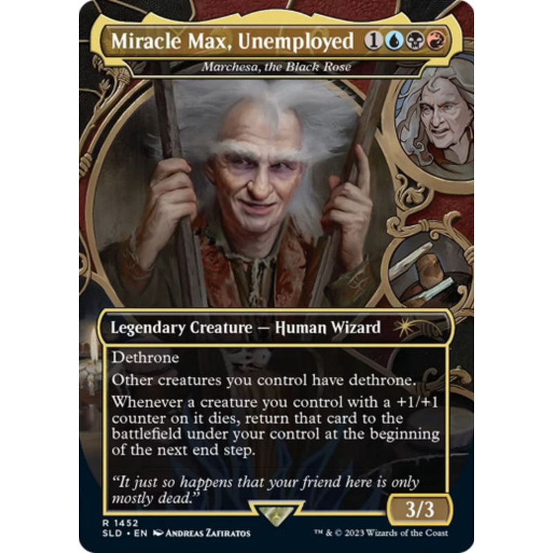 Marchesa, the Black Rose [Miracle Max, Unemployed] (Foil) (Secret Lair - The Princess Bride) | Secret Lair Drops