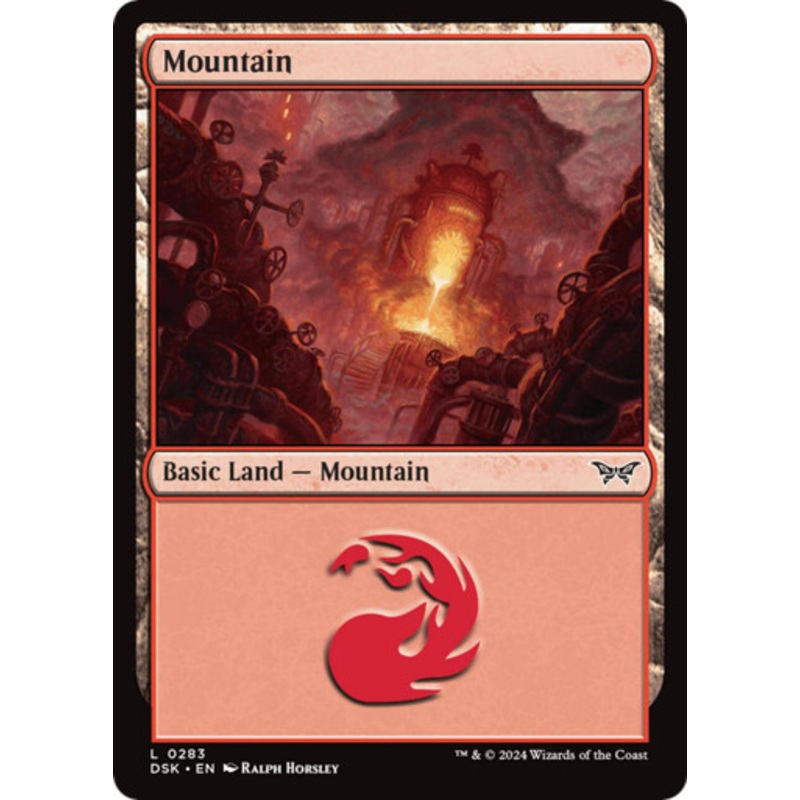 Mountain (#283) (Foil) | Duskmourn: House of Horror
