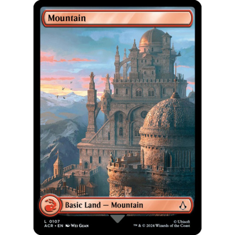 Mountain (#107) (Full Art) (Foil) | Universes Beyond: Assassin's Creed