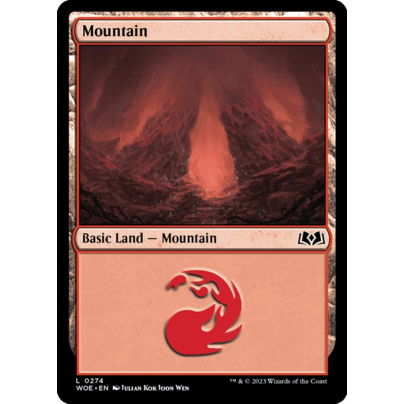 Mountain (#274) (foil) | Wilds of Eldraine