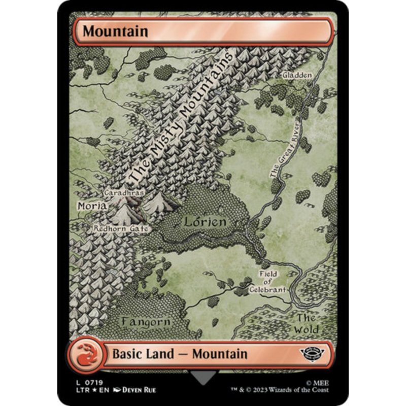 Mountain (#719) (Full Art) (Surge Foil)