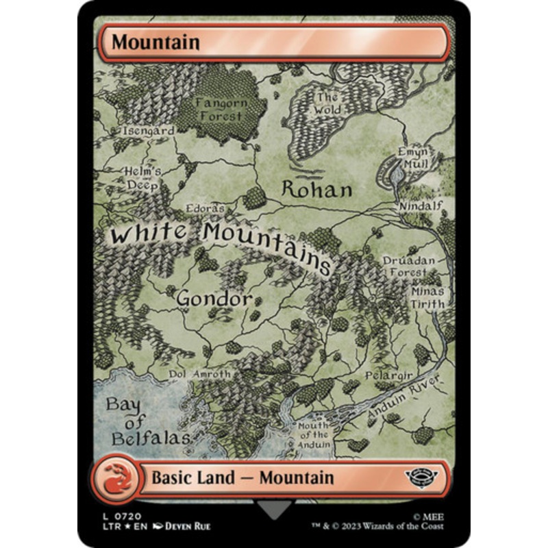 Mountain (#720) (Full Art) (Surge Foil)