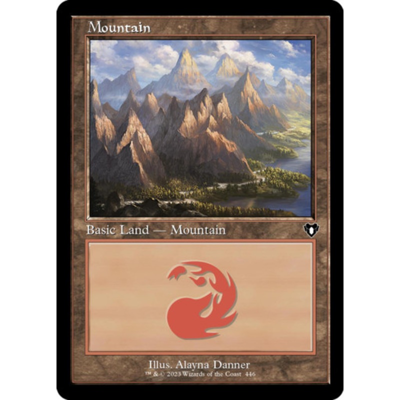 Mountain (#446) (Retro Frame) | Commander Masters