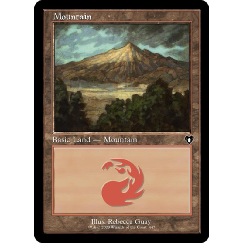 Mountain (#447) (Retro Frame) | Commander Masters