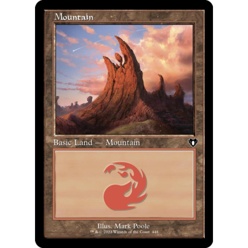 Mountain (#448) (Retro Frame) | Commander Masters