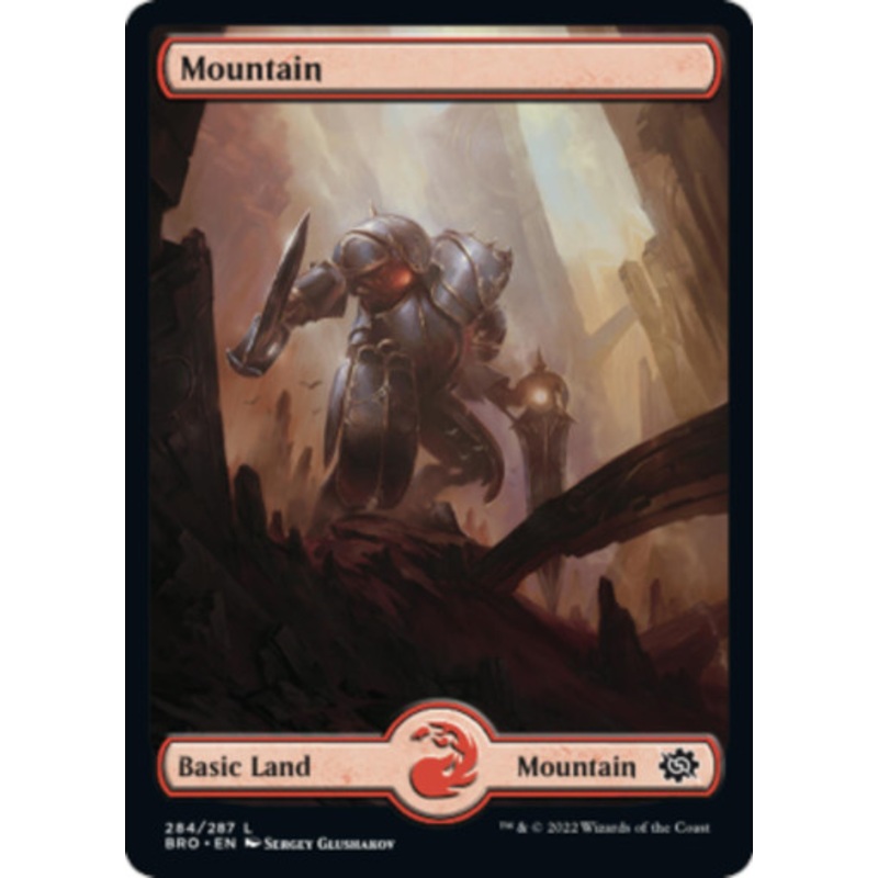 Mountain #284 (Borderless Art foil) | The Brothers' War