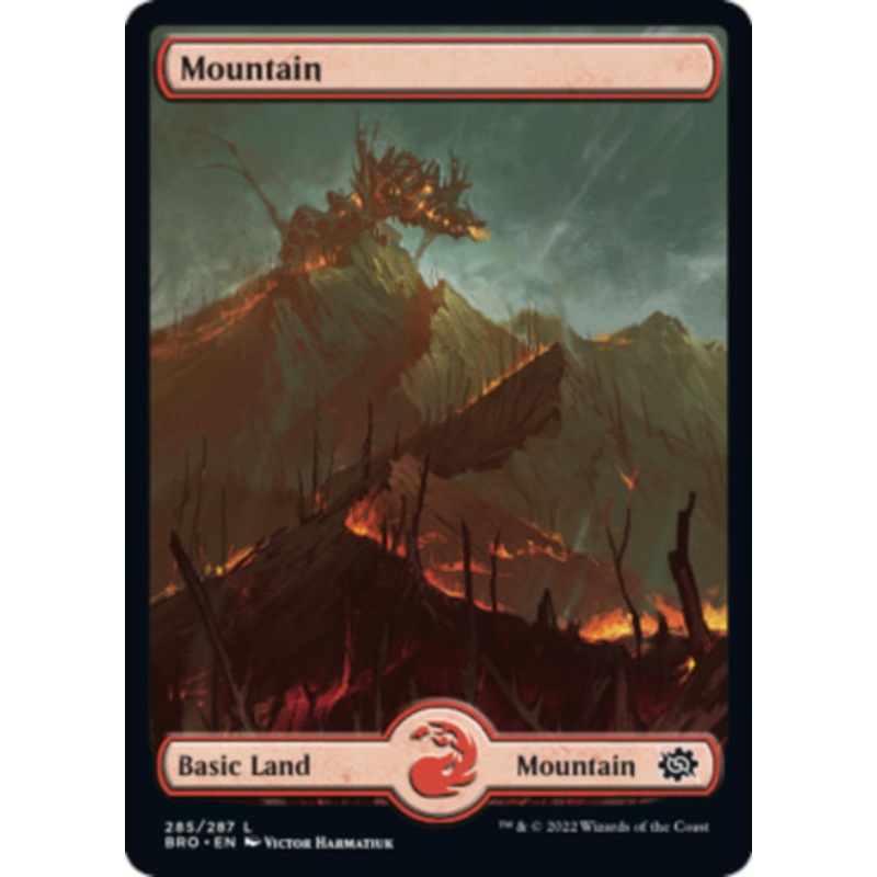 Mountain #285 (Borderless Art foil) | The Brothers' War