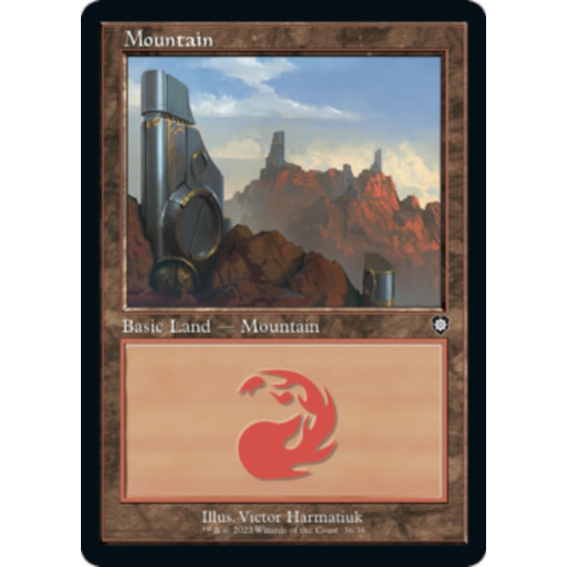 Mountain (#36) (Retro Frame) | The Brothers' War Commander