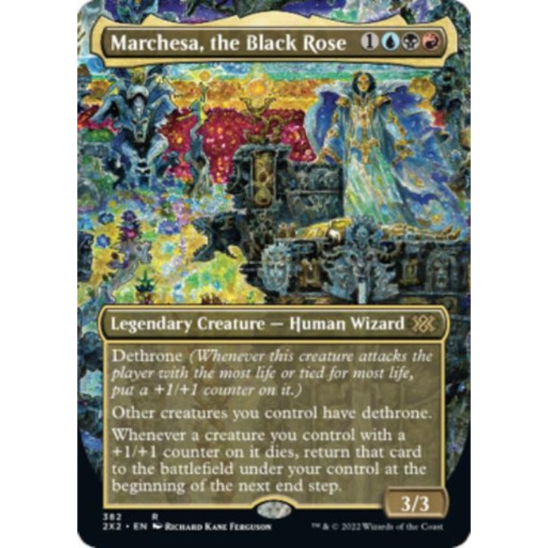 Marchesa, the Black Rose (Borderless Art)