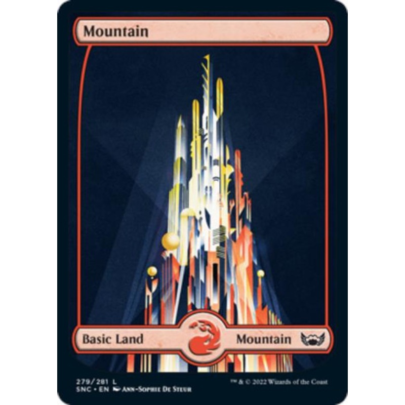 Mountain (#279) (Full Art) (foil) | Streets of New Capenna