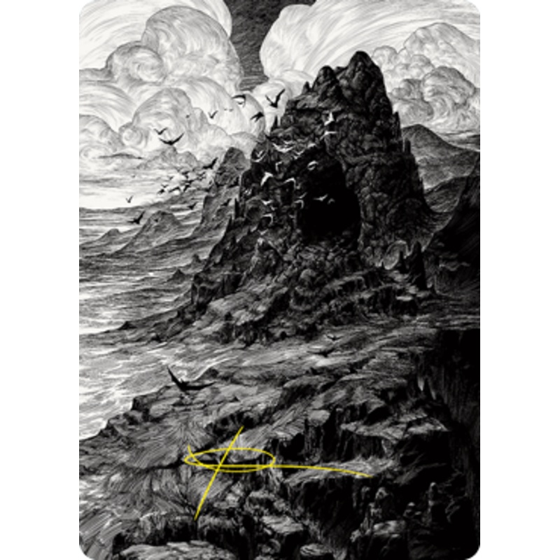 Mountain (#80) Art Card (Gold Signature) | Innistrad: Crimson Vow