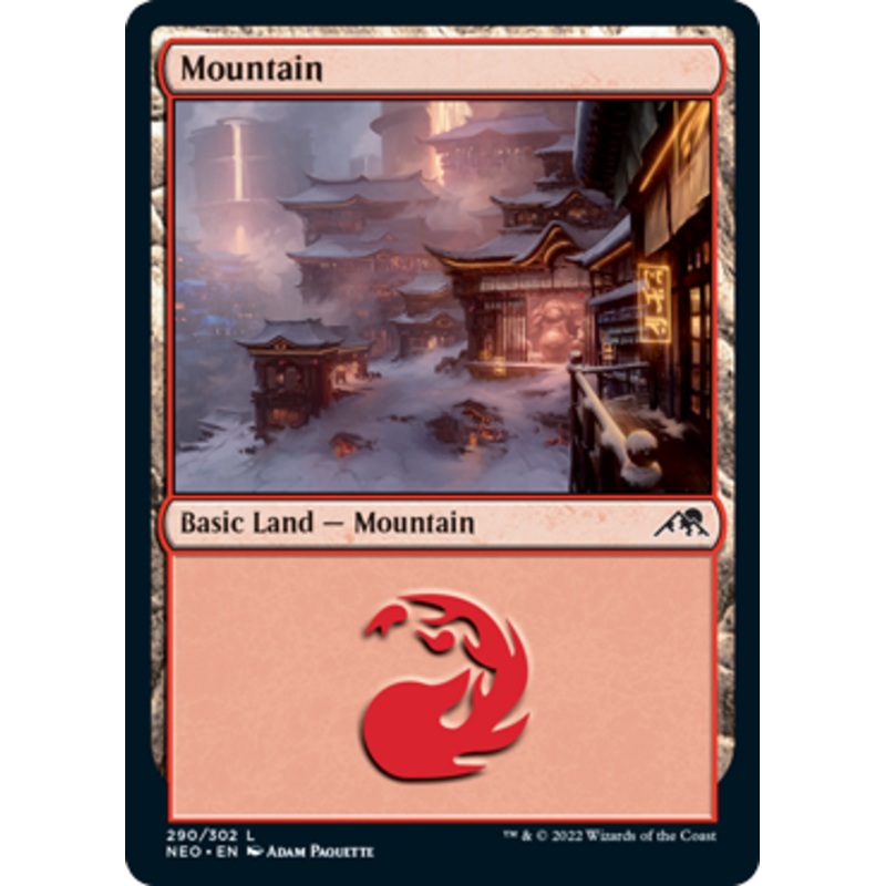 Mountain (#290) | Kamigawa: Neon Dynasty