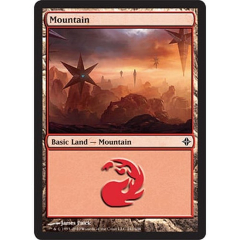 Mountain (#242) (foil) | Rise of the Eldrazi