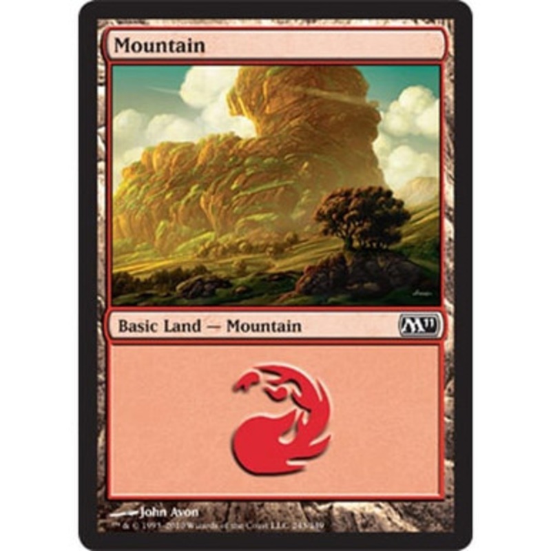 Mountain  (#243) (foil) | Magic 2011 Core Set