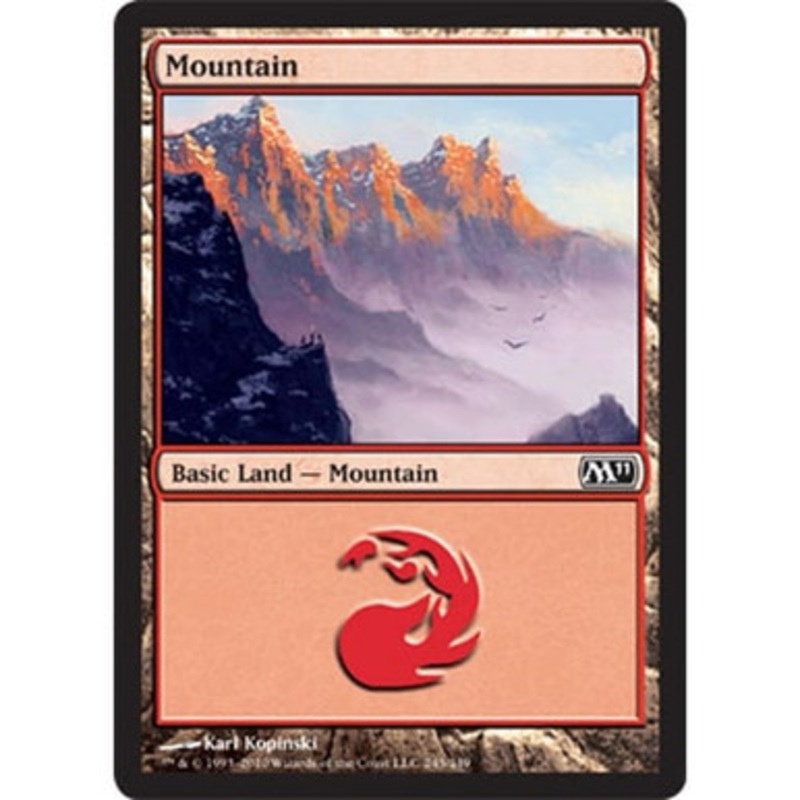 Mountain  (#245) (foil) | Magic 2011 Core Set