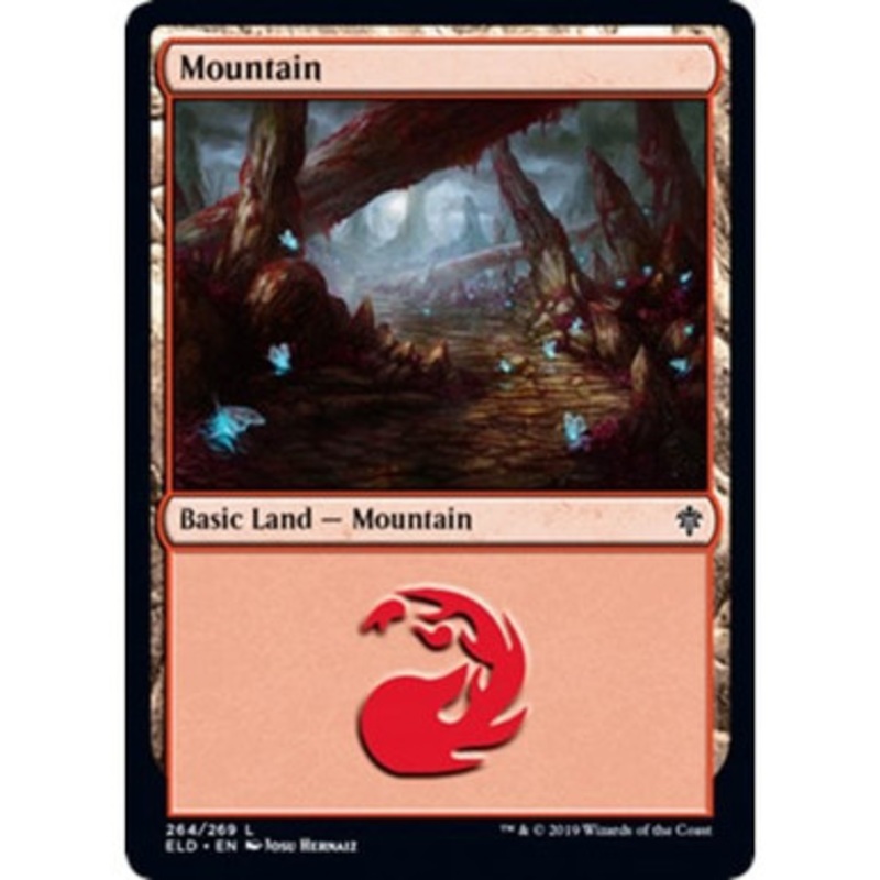 Mountain (#264) (foil) | Throne of Eldraine