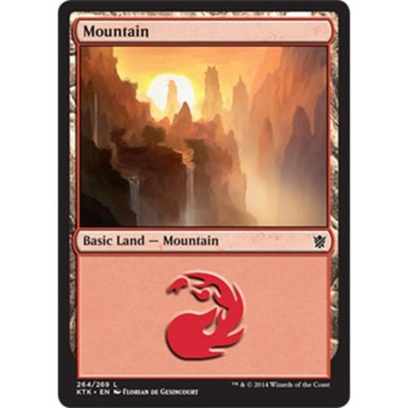 Mountain (#264) (foil) | Khans of Tarkir