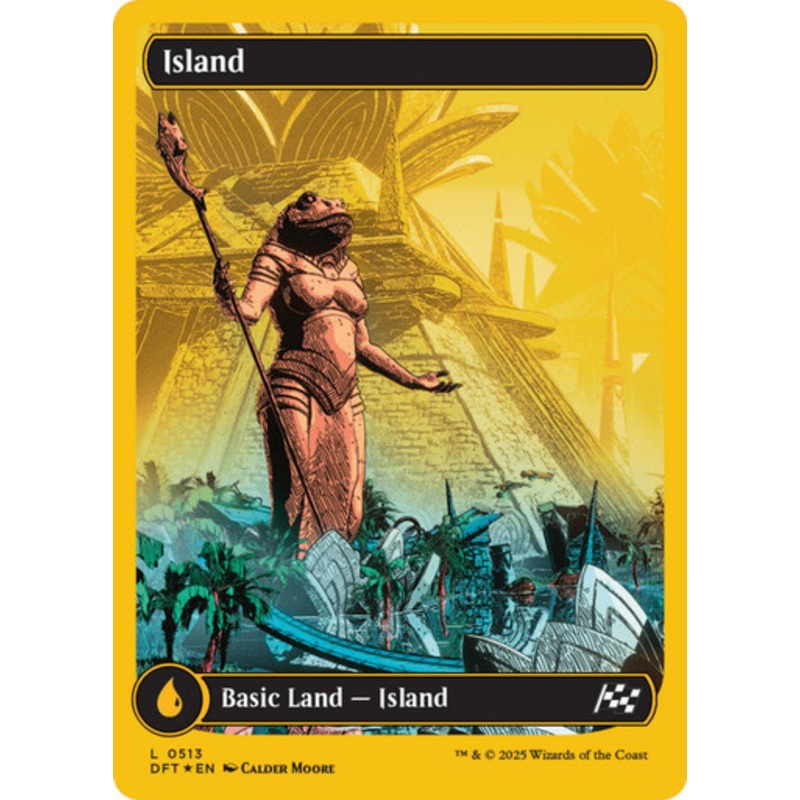 Island (#513) (Full Art First-Place Foil) | Aetherdrift