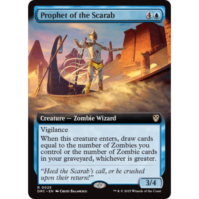 Prophet of the Scarab (Extended Art) | Aetherdrift Commander