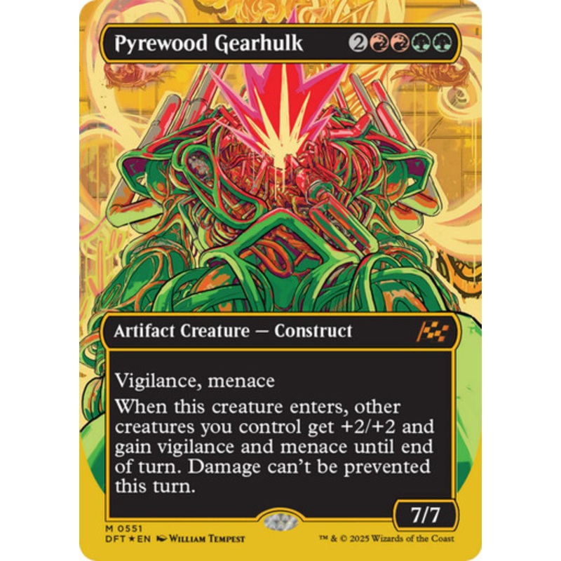Pyrewood Gearhulk (Borderless First-Place Foil) | Aetherdrift