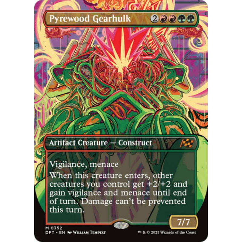 Pyrewood Gearhulk (Borderless Foil) | Aetherdrift