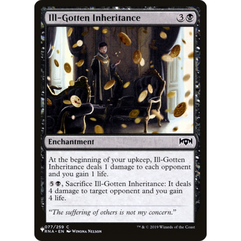 Ill-Gotten Inheritance (The List Reprint) | Ravnica Allegiance