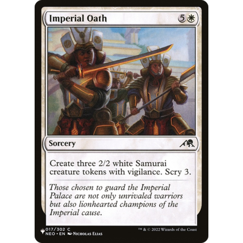 Imperial Oath (The List Reprint) | Kamigawa: Neon Dynasty