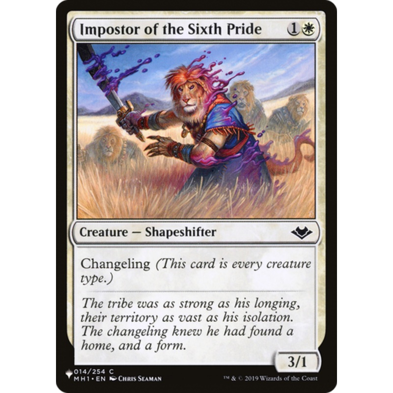 Impostor of the Sixth Pride (The List Reprint) | Modern Horizons
