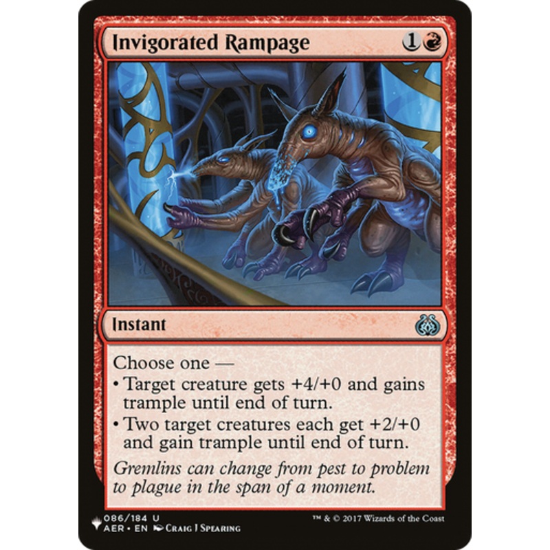 Invigorated Rampage (The List Reprint) | Aether Revolt