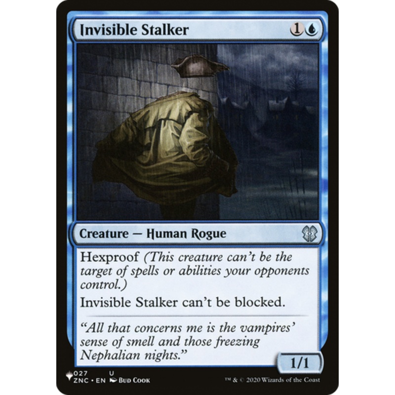 Invisible Stalker (The List Reprint) | Zendikar Rising Commander