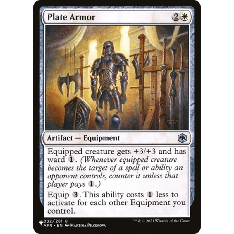 Plate Armor (The List Reprint) | Adventures in the Forgotten Realms