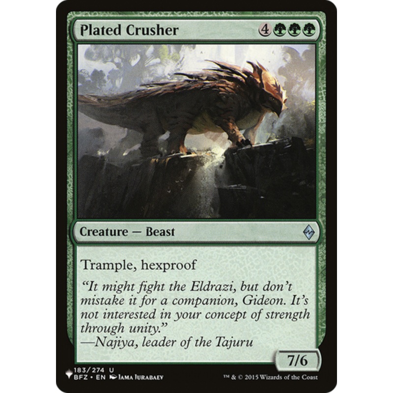 Plated Crusher (The List Reprint) | Battle for Zendikar