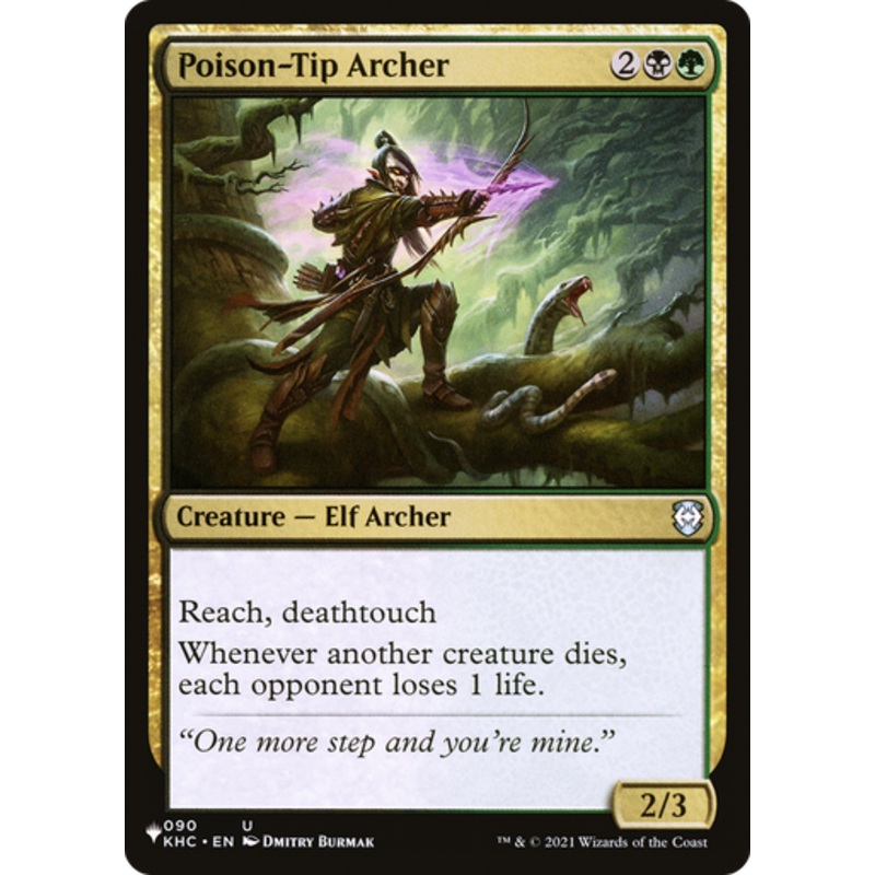 Poison-Tip Archer (The List Reprint) | Kaldheim Commander