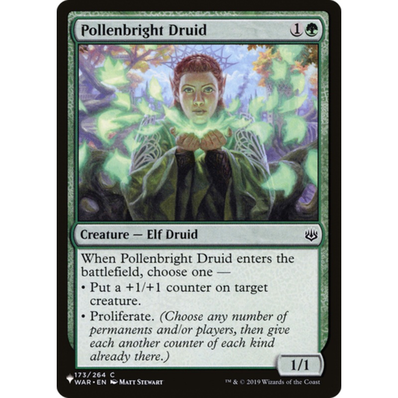 Pollenbright Druid (The List Reprint) | War of the Spark