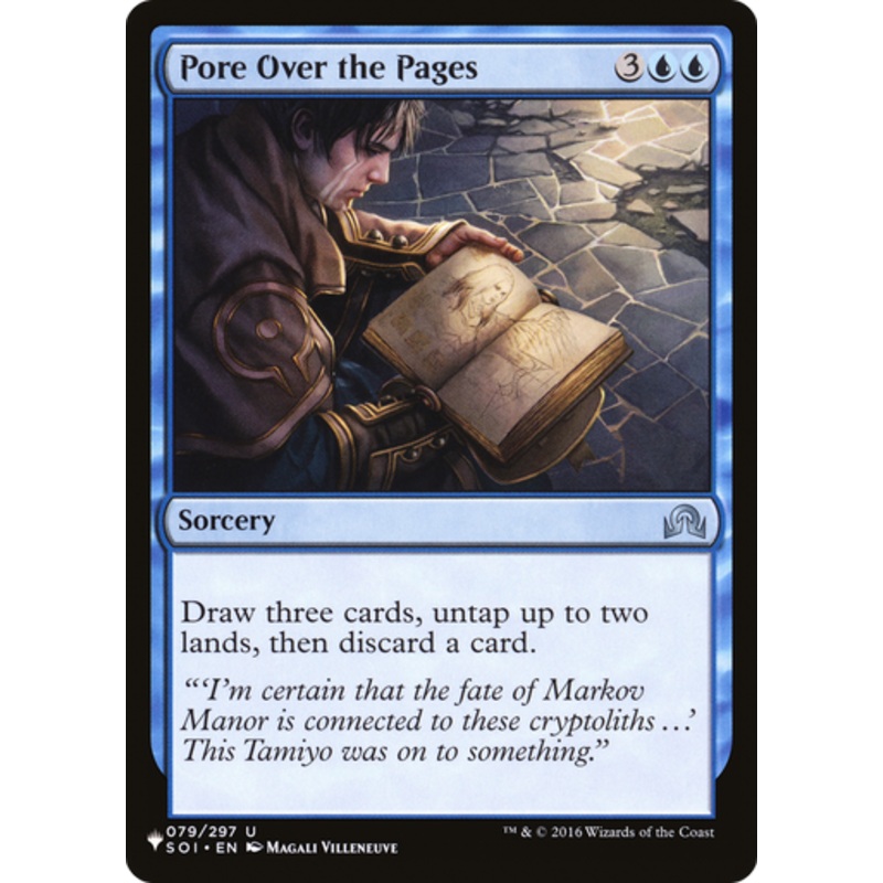 Pore Over the Pages (The List Reprint) | Shadows over Innistrad