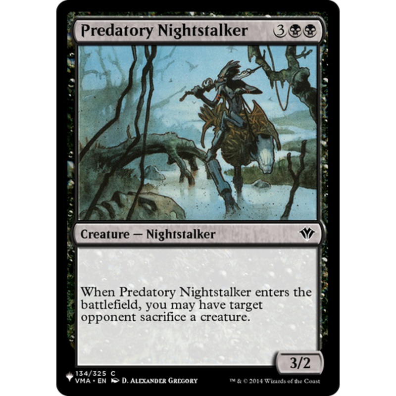 Predatory Nightstalker (The List Reprint) | Magic Online List Cards