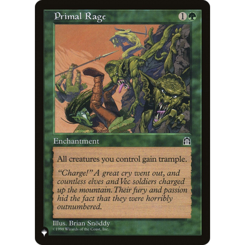 Primal Rage (The List Reprint) | Stronghold