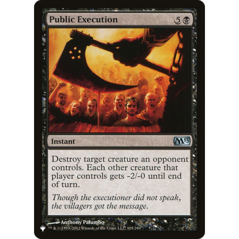 Public Execution (The List Reprint) | Magic 2013 Core Set