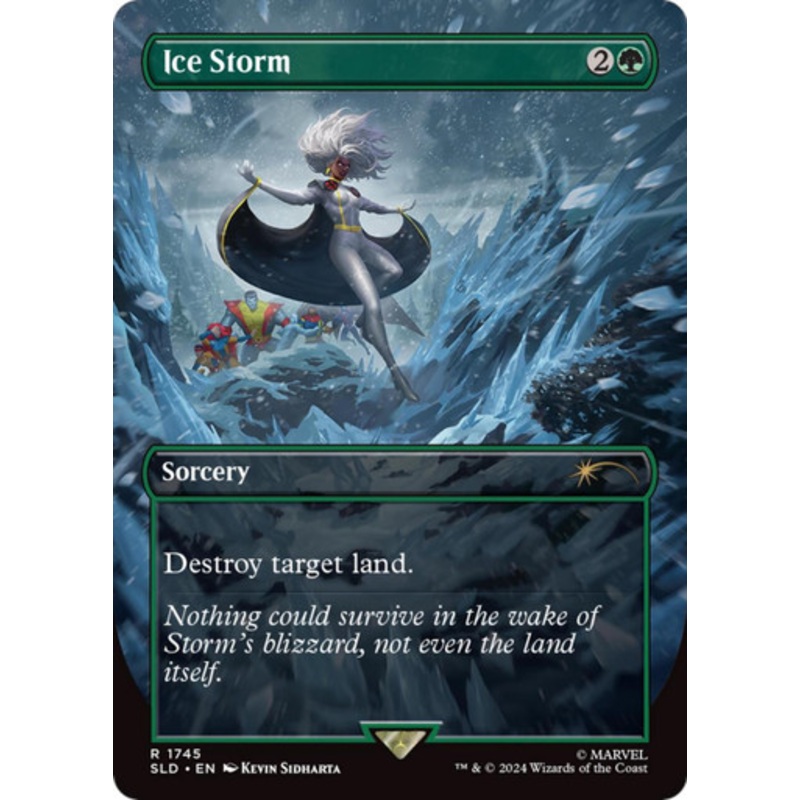Ice Storm (Borderless Art) (Secret Lair - Marvel's Storm) | Secret Lair Drops