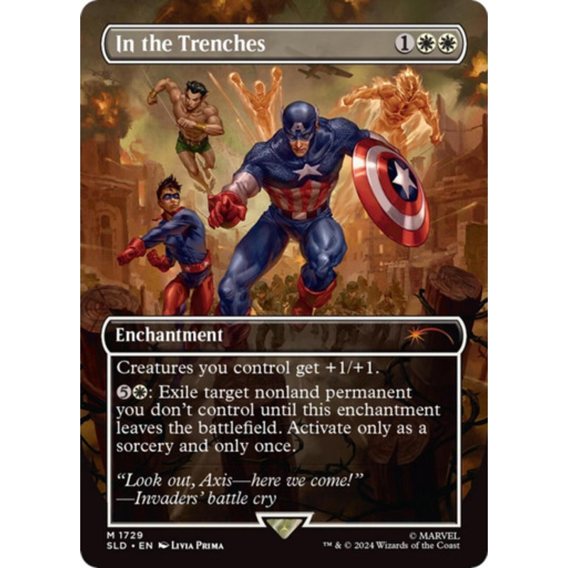 In the Trenches (Borderless Foil) (Secret Lair - Marvel's Captain America) | Secret Lair Drops