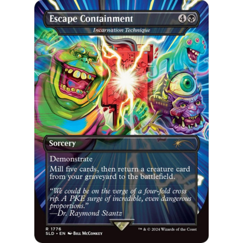 Incarnation Technique [Escape Containment] (Borderless Art) (Secret Lair - Ghostbusters: Slimer) | Secret Lair Drops