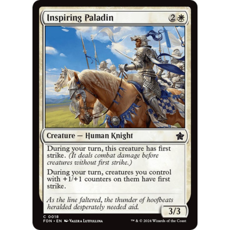 Inspiring Paladin (Foil) | Foundations