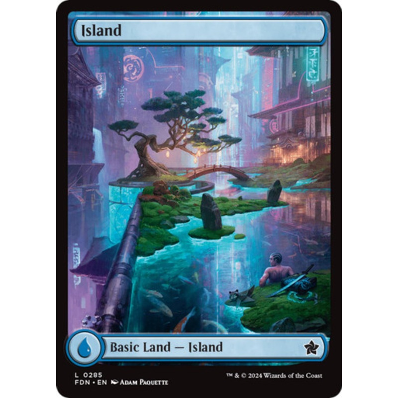 Island (#285) (Full Art) | Foundations