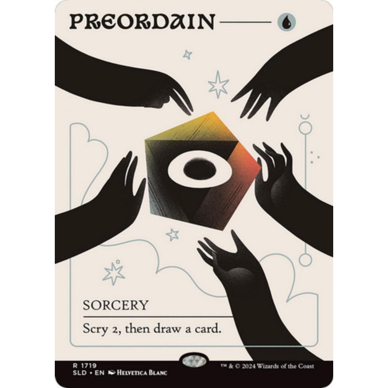 Preordain (Borderless Art) (Secret Lair - Tome of the Astral Sorceress) | Secret Lair Drops