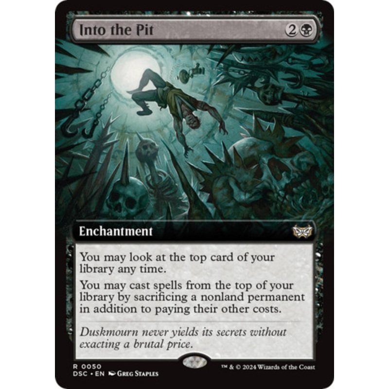 Into the Pit (Extended Art) | Duskmourn: House of Horror Commander