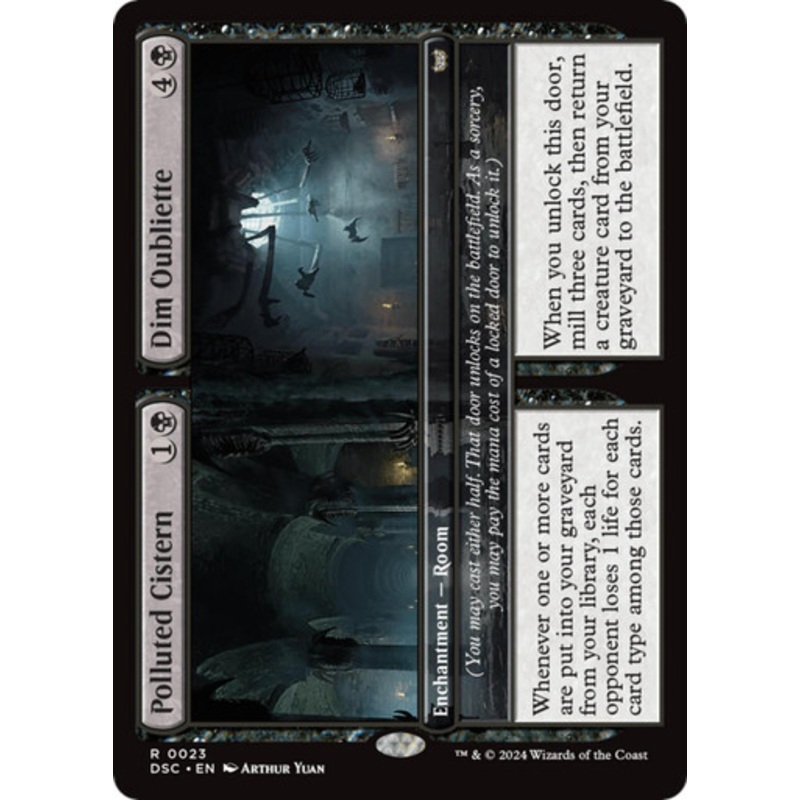 Polluted Cistern // Dim Oubliette | Duskmourn: House of Horror Commander
