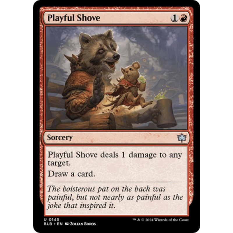 Playful Shove | Bloomburrow