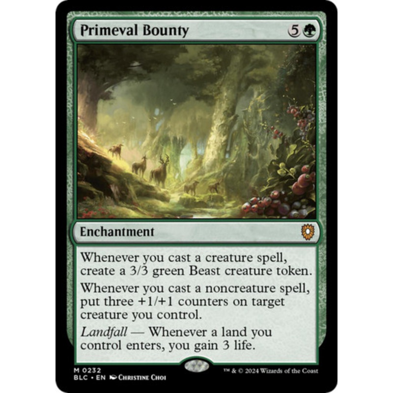 Primeval Bounty | Bloomburrow Commander