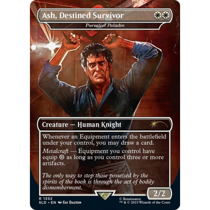 Puresteel Paladin [Ash, Destined Survivor] (Secret Lair - Evil Dead) | Secret Lair Drops
